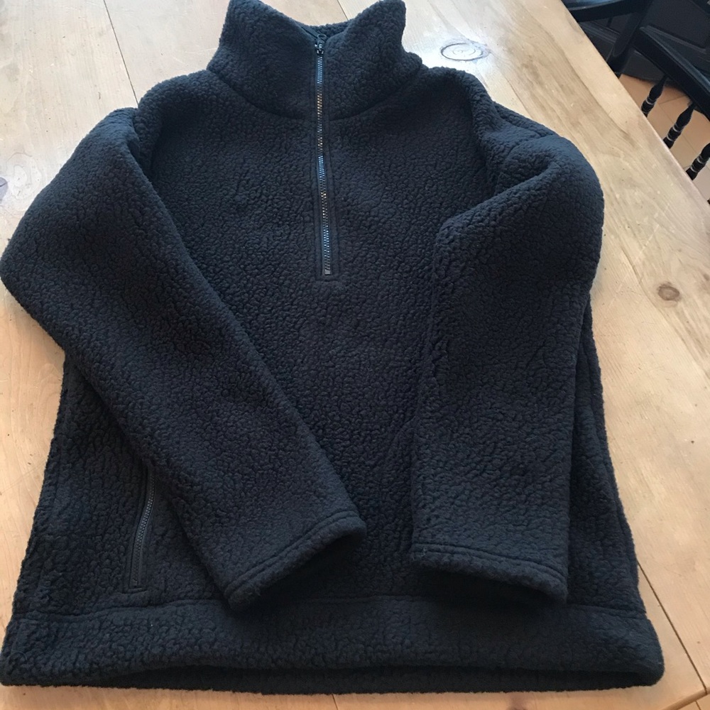 J Crew Partial Zip Sherpa S/M